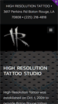 Mobile Screenshot of highresolutiontattoo.com